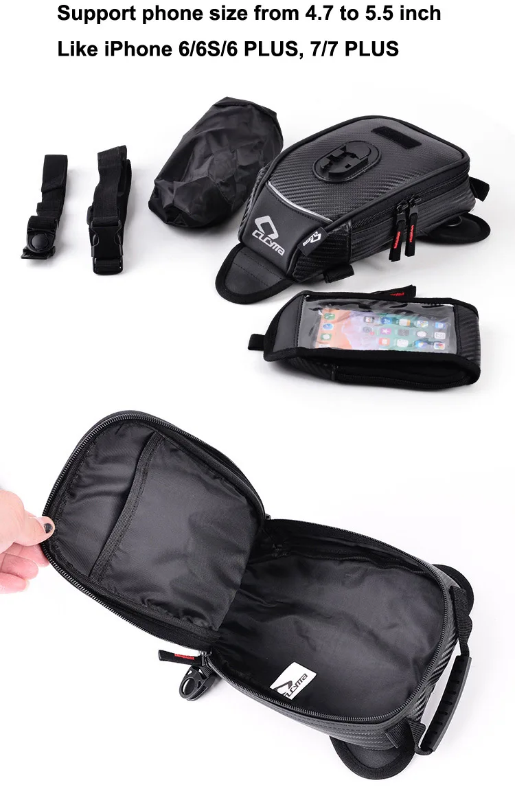 Мотоциклетная многофункциональная сумка-цистерна для телефона, навигационная Повседневная поясная сумка для мотоцикла, сумки для ног