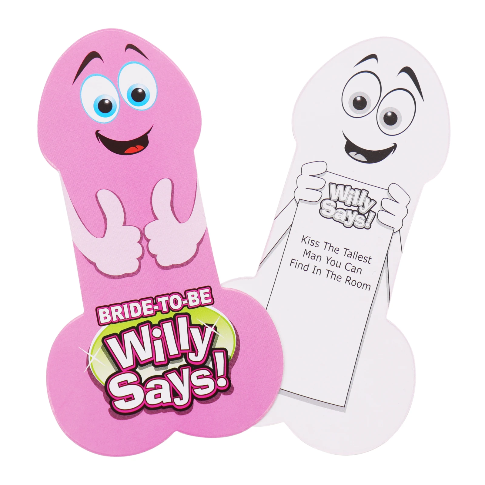 24 шт./компл. аксессуары для девичника игровые карты Willy Says вечеринки питьевые