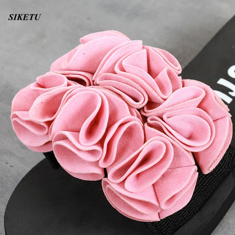 Summer Woman Shoes Women Flower Summer Sandals Slipper Indoor Outdoor Flip-flops Beach Shoes Ladies Platform Slipper New L*5