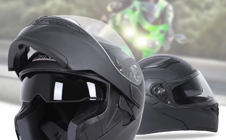 JIEKAI 902 мотоциклетные шлемы двойные козырьки модульный флип-ап шлем DOT одобренный полный шлем для мотогонок шлем для мотокросса