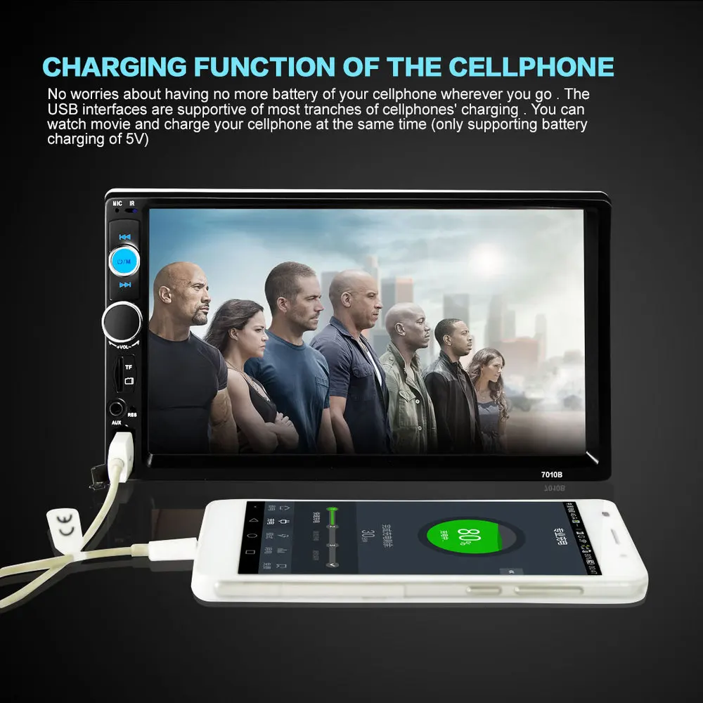 2DIN 7in Οθόνη Αφής Αυτοκινήτου Bluetooth SD/USB/AUX/MP3/4/5 Multimedia Player YH-8702 2DIN 7in Οθόνη Αφής Αυτοκινήτου Bluetooth SD/USB/AUX/MP3/4/5 Multimedia Player YH-8702