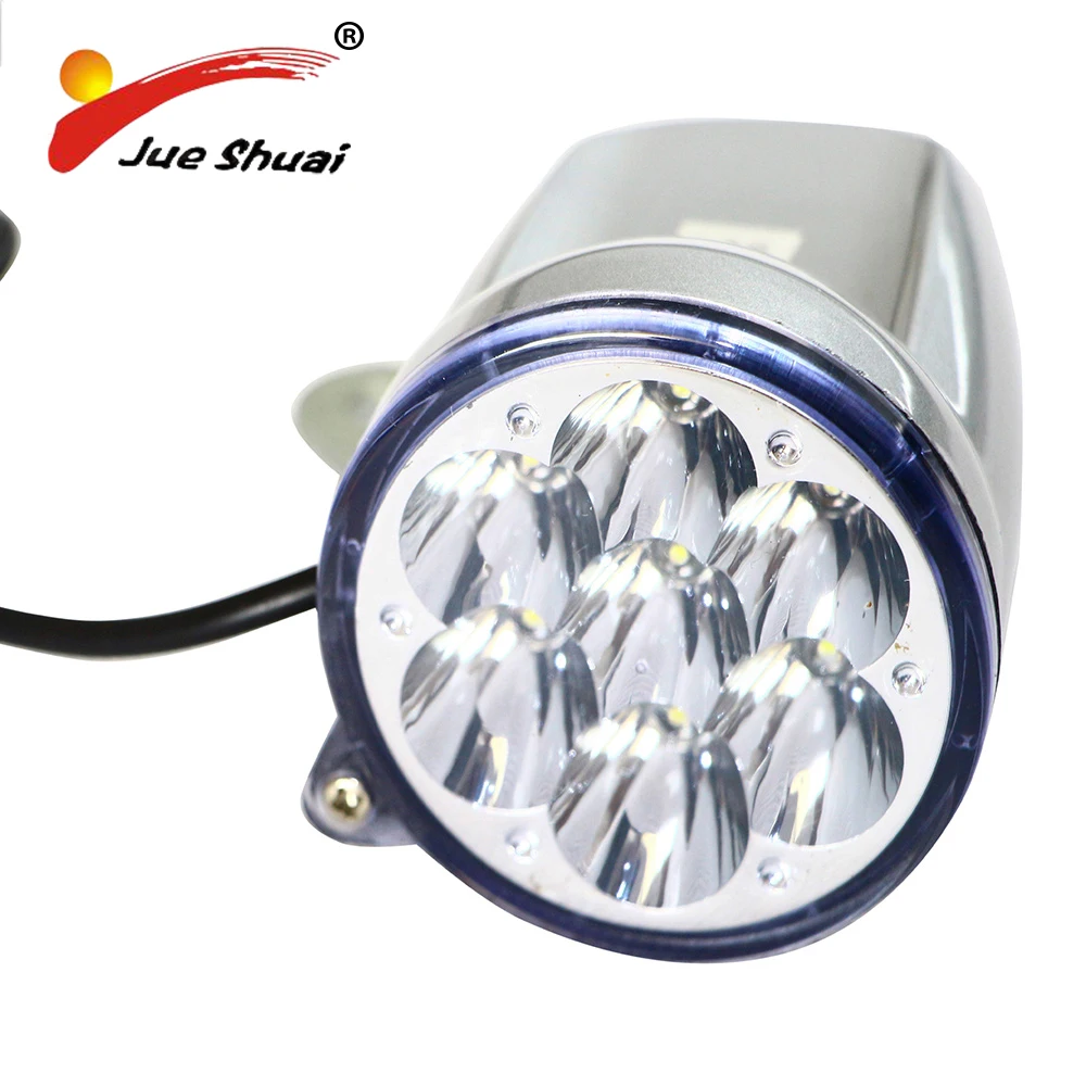 

Modern Design 120CM Wire Electricl Bike Front Light Bicycle Front Light Round Head Lamp Electric Bike Lamps
