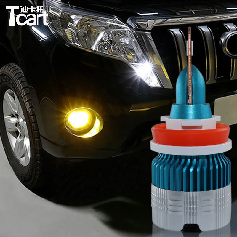 

Tcart H8 H9 H11 Waterproof Daytime Running Lights Driving Fog lamps drl For Toyota land cruiser Prado 150 2014 2015 2016 2017