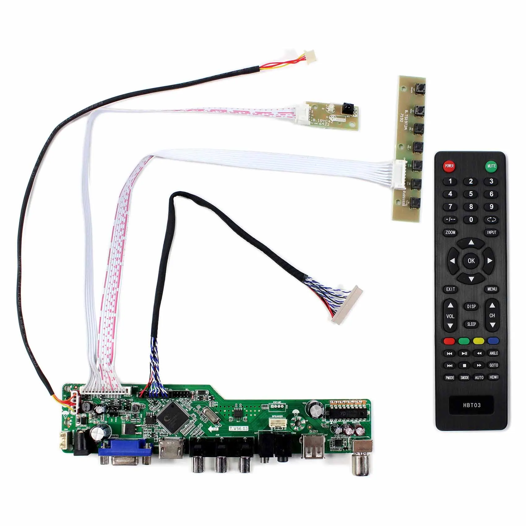 1024X768 Resolution T.V56.03 for 15inch LCD Screen G150XGE-L04 H DMI VGA AV USB RF Board | Электроника
