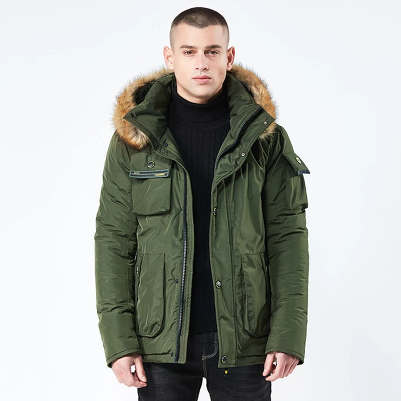 Rlyaeiz High Quality Winter Jackets Men 2018 Europe Style Mid Long ...