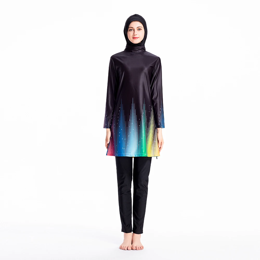 

Fashion swimsuits Muslim women swim wear with hijab set 3pcs/set