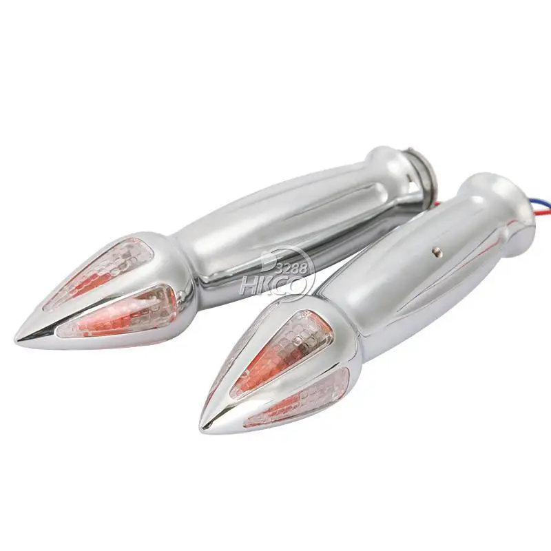 

Spike Turn Signal 7/8" Motorcycle Hand Grips for Honda Kawasaki Suzuki Yamaha