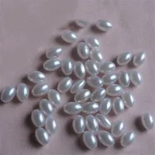 Contas de pérolas de arroz, pérolas brancas abs, imitação branca, 3x6mm 4x8mm 6x12mm com 200 peças contas de semente acrílica espaçosas ovais de plástico para produção de joias diy