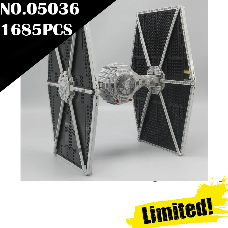 

IN STOCK 1685pcs Star 05036 Series Wars Tie Fighter Building Educational Blocks Bricks Toys Compatible 75095 Gifts lepin