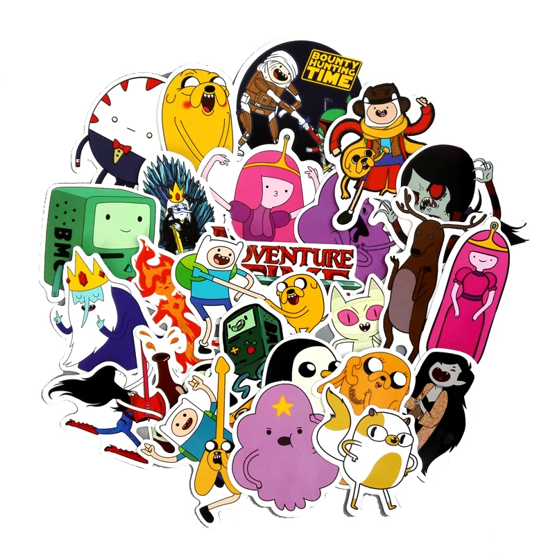 TD-ZW-30-Pieces-Lot-American-Drama-Adventure-Time-Funny-Anime-Sticker-Decal-For-Car-Laptop (4)