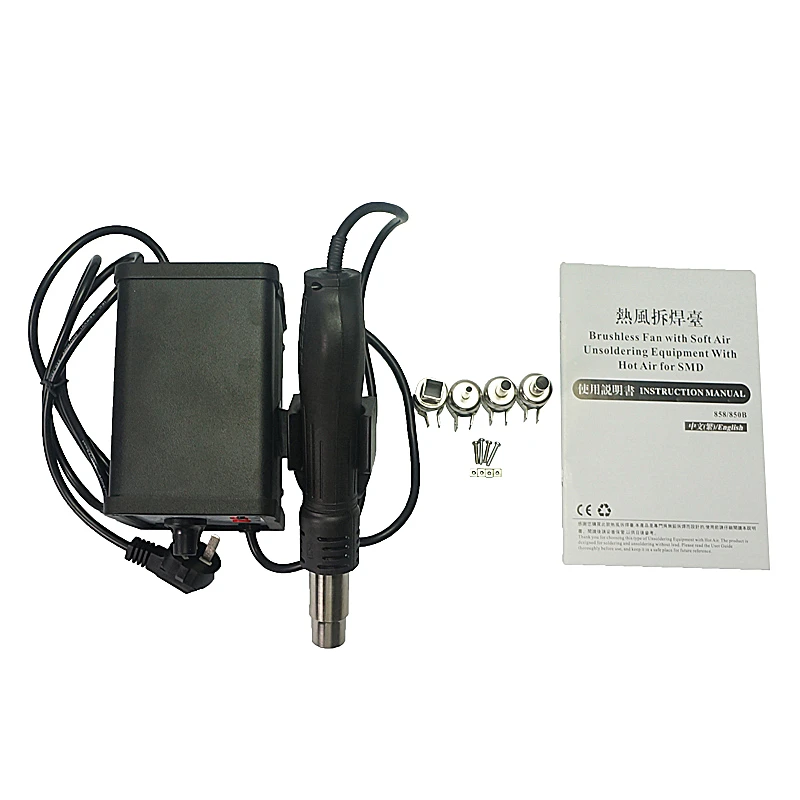 Saike 858D 220 В в 110 светодио дный светодиодный цифровой ESD паяльная станция горячий