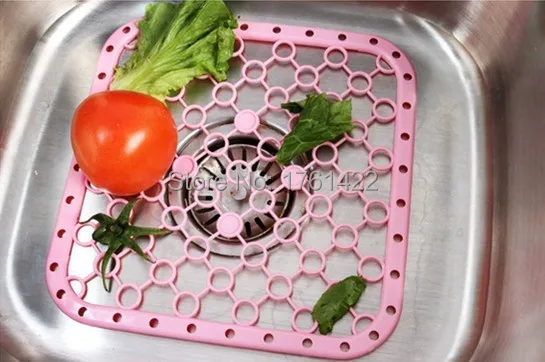 Креативная кухонная раковина, подвесной сливной коврик для фруктов и овощей, многофункциональный дышащий коврик, изоляционная подкладка 55 г