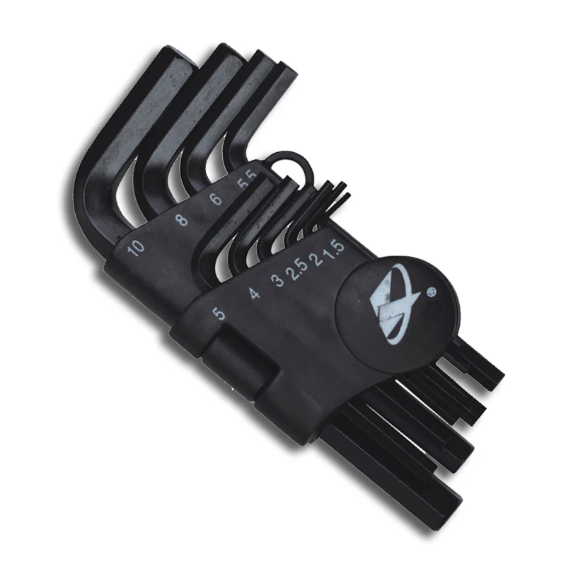 free shipping 10 Piece Hex Key L Allen Wrench Metric Set Long+Short