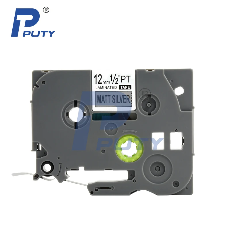 5PCS Compatible TZ Lamintated Label Tape Cartridge 12mm 1/2&quot Black on Matte Silver TZe M931 TZe-M931 for Brother Ptouch Printer |