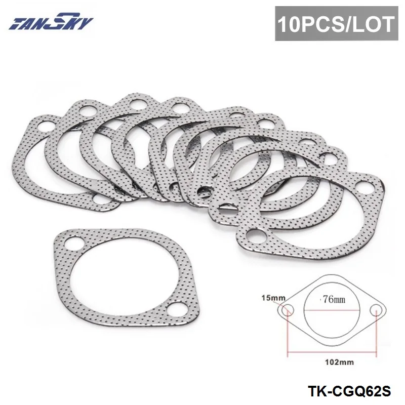 10PCS/LOT 3" Exhaust Decat Pipe Flange Gasket For Subaru Impreza WRX STI Legacy Outback TK-CGQ62S