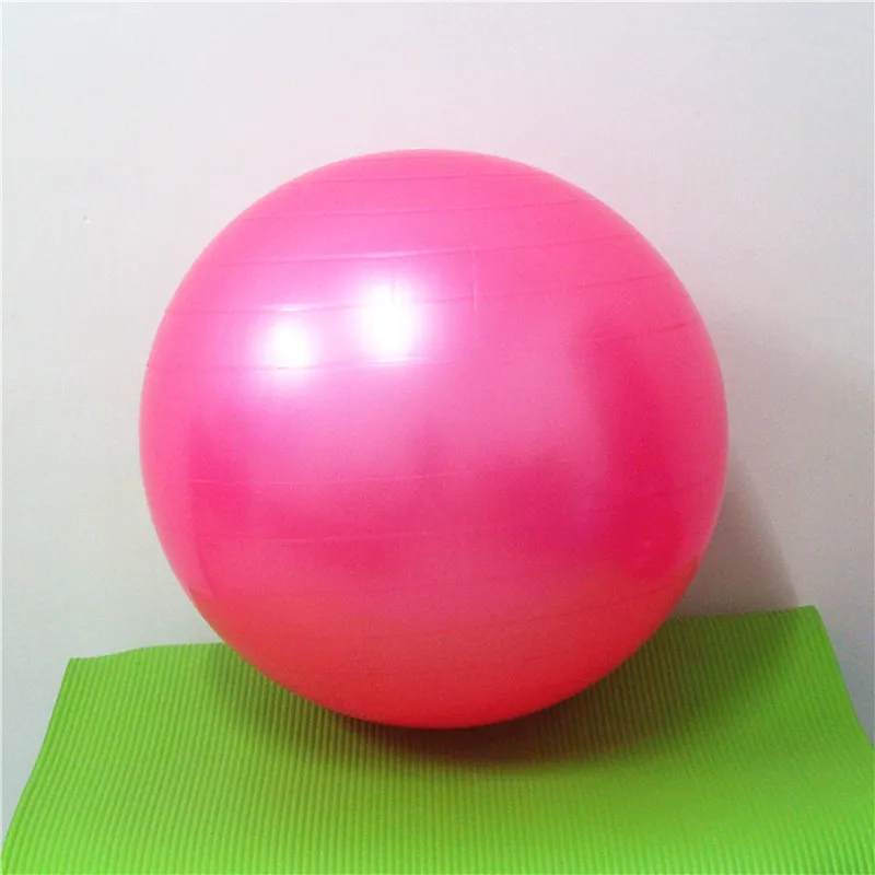 Подлинная синяя песня 75 cm йога мяч Фитнес мяч общего назначения для пилатеса и йоги мяч баланс спортивные фитбол резиновые шары анти-скольжения для Фитнес - Цвет: Розовый