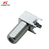 Conector F en forma de ángulo recto, conector hembra PCB, adaptador de montaje en Panel tipo F, 1 ud. ► Foto 1/6