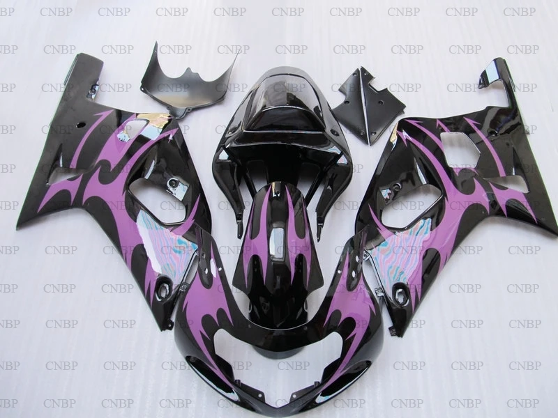 

GSXR 600 750 1000 2003 Bodywork GSXR600 GSXR750 GSXR1000 2000 - 2003 K12 Black purple 03 02 Fairing