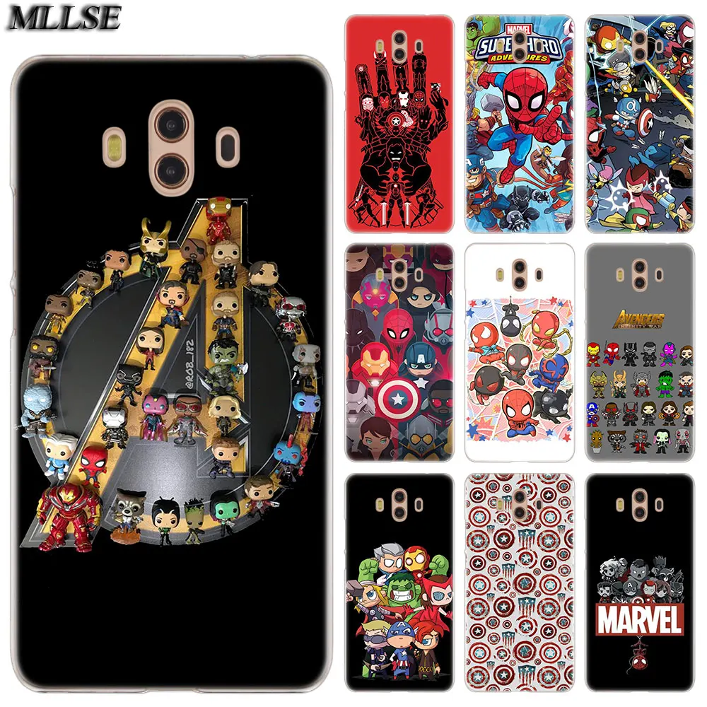 

MLLSE Heroes of Marvel Fashion Case Cover for Huawei Mate S 10 20 Lite Pro Y6II Y5 Y6 2017 Y7 Prime 2018 Y7 Pro Y9 2019 Hot