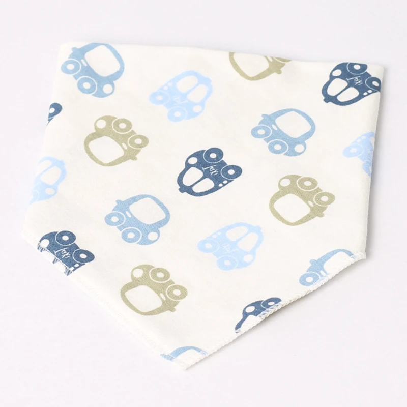 50 шт./лот хлопковые нагрудники бандана нагрудник для слюнявчик для младенца шарф мультфильм новорожденный Babador детское полотенце для кормления малыша