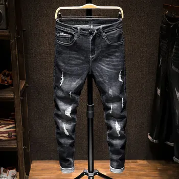 

Cheap wholesale 2019 new autumn winter Hot selling men's fashion casual Denim Pants MP347