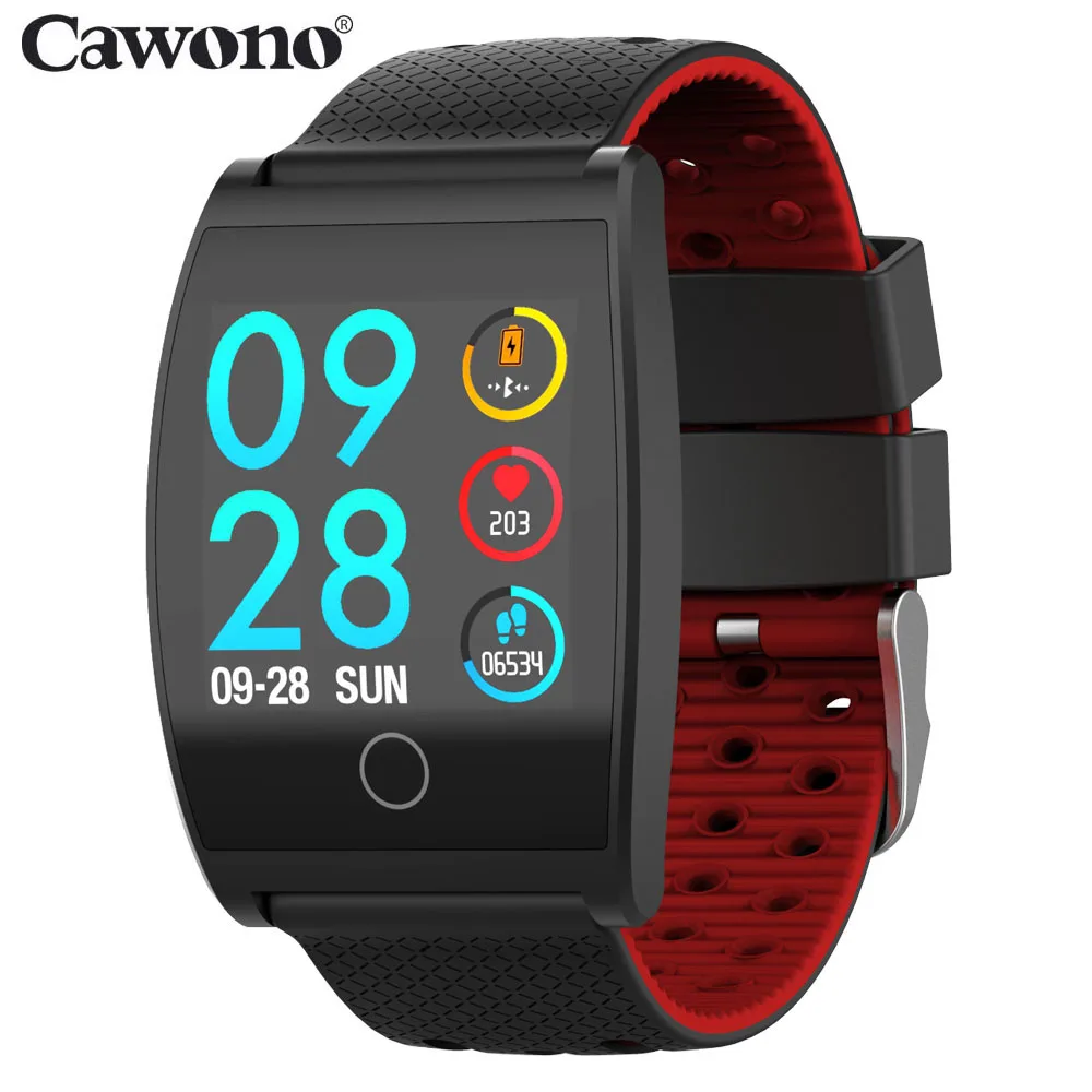 Cawono CW25 Smart Браслет 1 3 дюйма крови Давление монитор сердечного ритма здоровья