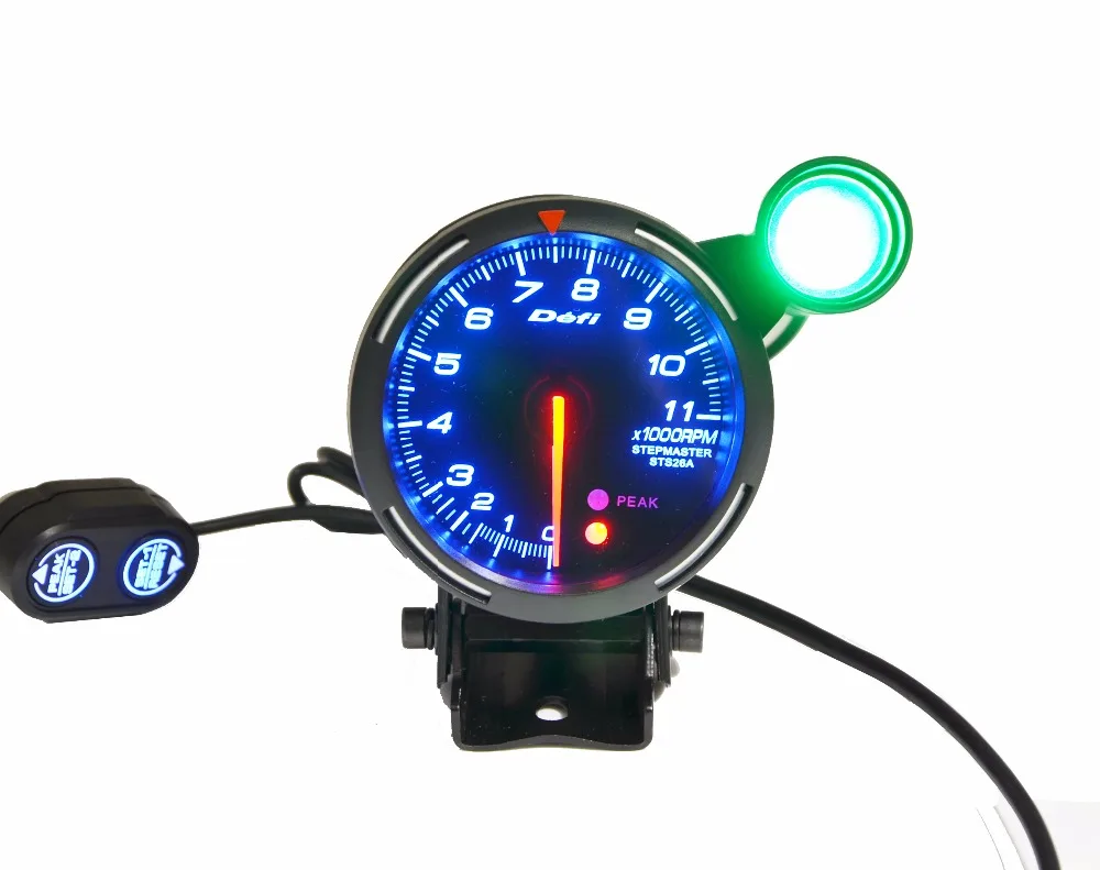 80mm Def Car RPM Tachometer 0 11000RPM With Shift Light Fit For 1 to 8