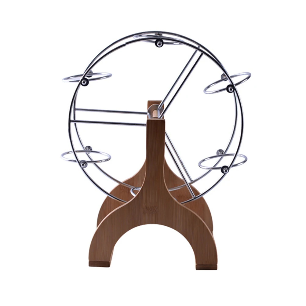 

BESTOYARD Ferris Wheel Flower Pot Holder 6 Flower Pot Display Stand Flower Pot Rack for Succulent Planter
