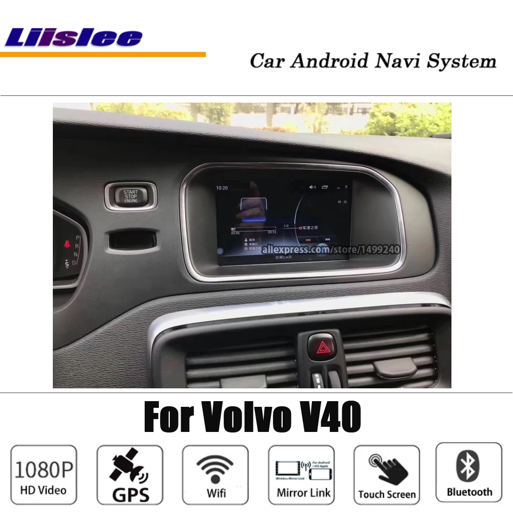 Clearance Liislee Android For Volvo V40 Stereo Car Radio BT Wifi Camera Carplay GPS Navi Map Navigation System Multimedia 2
