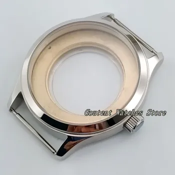

42mm Sapphire Glass Stainless Steel Watch Case Kit ETA 2836,Miyota 8215,821A Movement