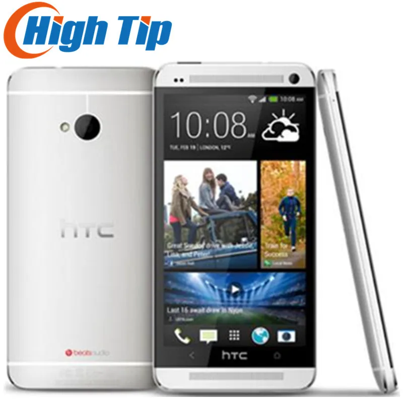 Разблокированный смартфон htc ONE M7 Android 32 Гб rom 4,7 дюймов gps 3g двойная камера 8MP wifi отремонтированный