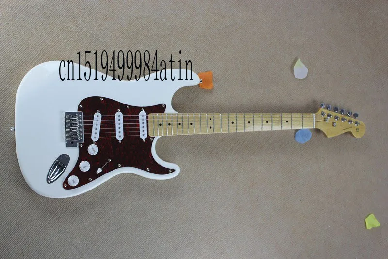 

Free shipping New Arrival F WHITE Stratocaster 6 string WHITE Electric Guitar