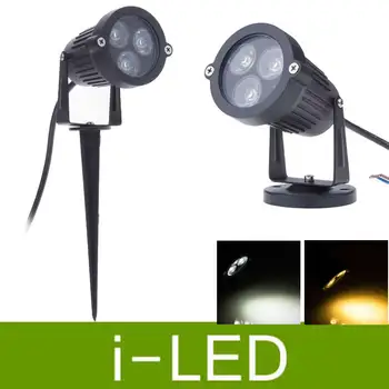 

12V 3*3W 9W Lawn Led Flood Spotlight Wall Yard Path Pond Led Garden Lamp Rod LED Garden Lights Outdoor WaterproofIP65 AC85-265v