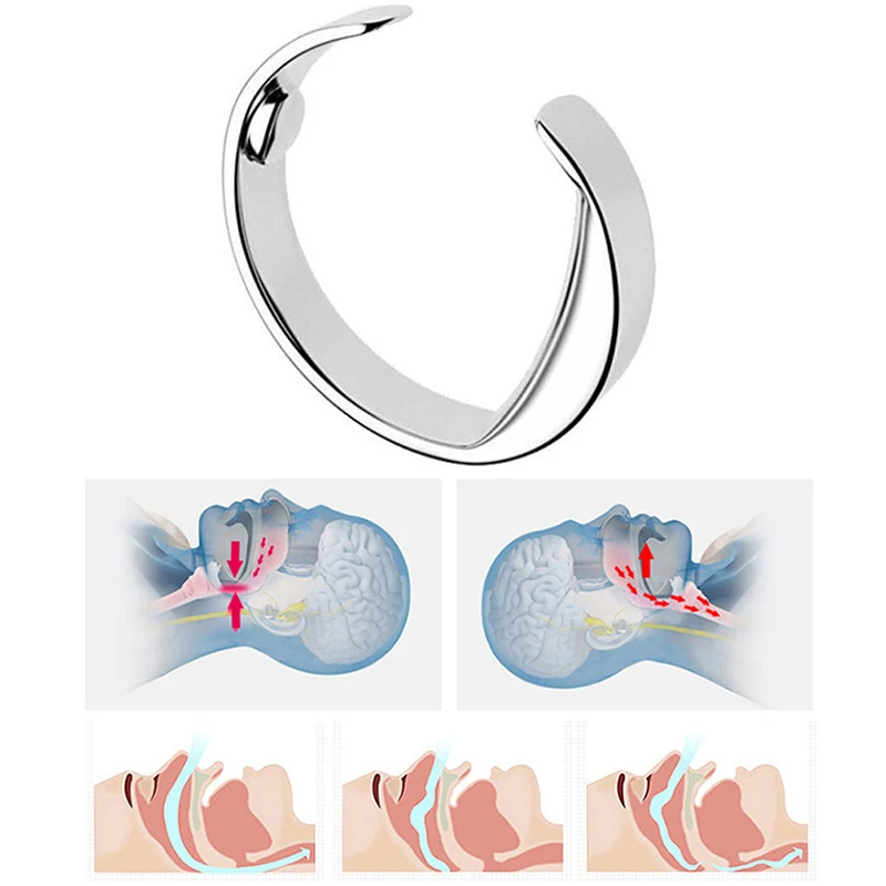 Антихрап кольцо терапия Акупрессура лечение против храпа устройство храп стопор палец кольцо Спящая помощь S/M/L Размер