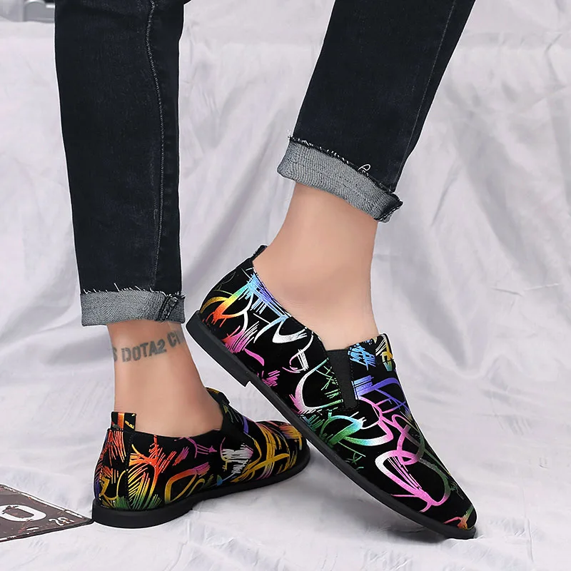 fashion mixed colors leather men shoes luxury brand unique evening male footwear painted designer dress man oxford shoes for men (18)