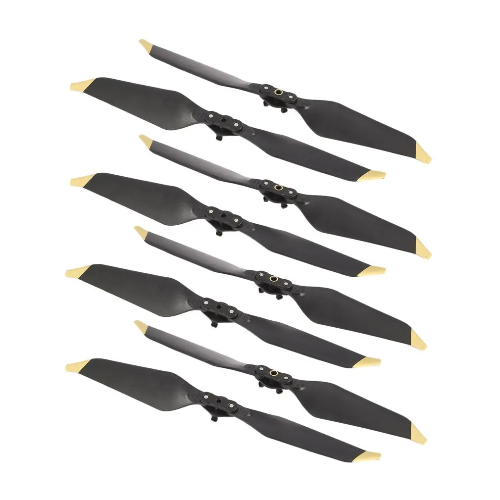 hot! 4 Pairs DJI Mavic Pro Platinum 8331 Low-Noise Quick-Release Propellers Golden and Silver for DJI Mavic pro series in stock
