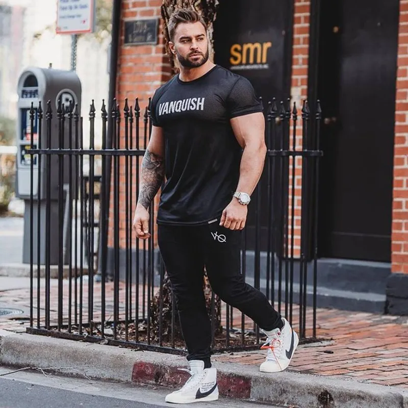 Vanquish Shark 2018 Tight Quick Dry Workout Gyms Long Top Tee Sporting Runs Yogaing Compress Fitness Exercise Clothing T Shirt