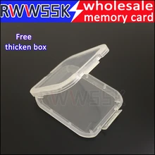 10 шт./лот достаточная толщина CF коробка для карт чехол для карт памяти прозрачный белый Пластик чехол AAAAA+ Толщина