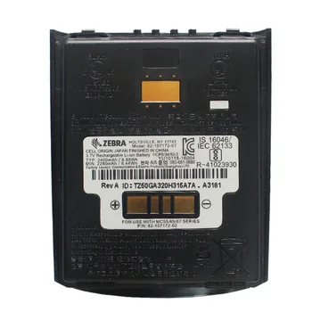 

2pcs 82-107172-02 Original Used Battery for Motorola Symbol MC55 MC55A MC55N MC65 MC67 2400mAh PDA Replacement Battery