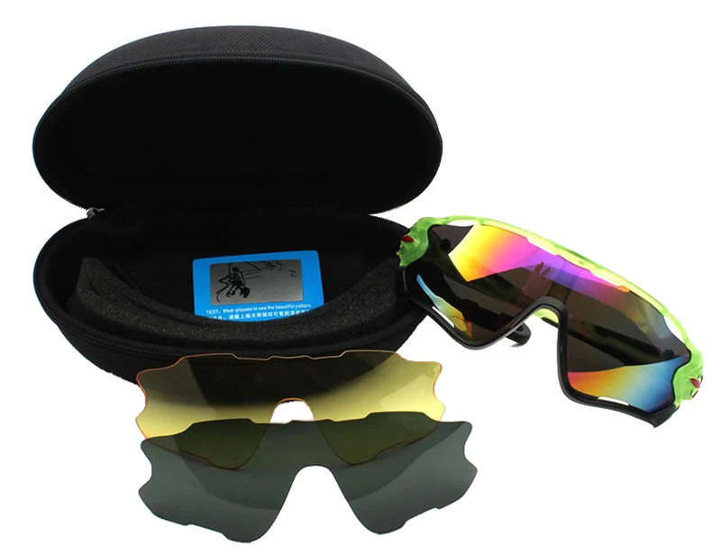 Polarized Cycling Sunglasses Mountain Bike Goggles 3 Lens Outdoor Sport Eyewear MTB Bicycle Riding Driving Gafas Ciclismo AC0173