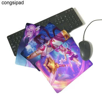 

congsipad LoL Star Guardian Lux Custom Design Cool Gaming Mousepad Rubber Mats Not Overlock Mouse Pad best fabric