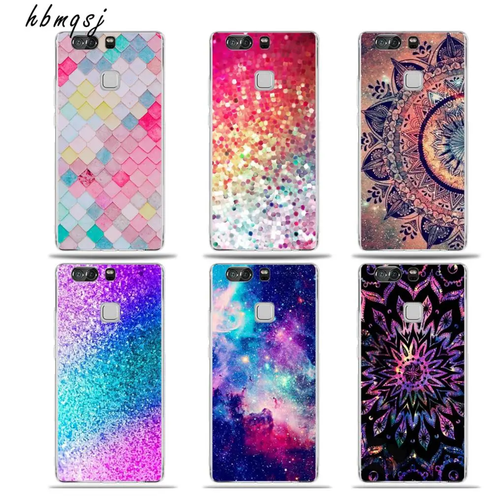 

Popular mandala totem rainbow starry universe for huawei nova 2 2s 3 3i 3e p10 p20 lite case silicone soft tpu phone back cover