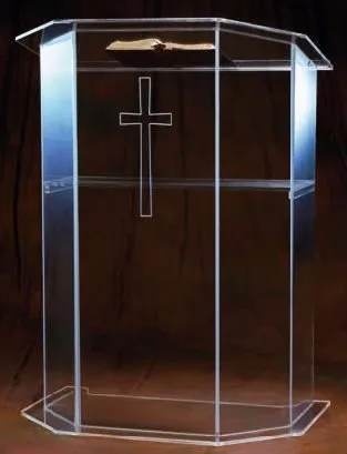 Акриловый Подиум/Подиум Lucite Chruch/прозрачный ПММА пульпат прозрачный Подиум оргстекло