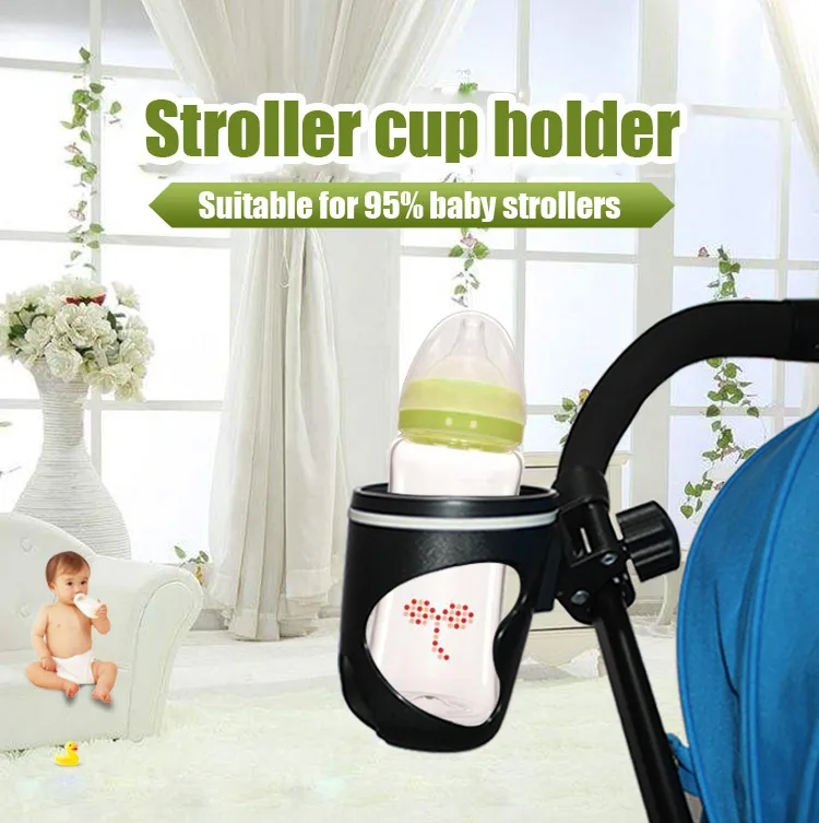 New Baby Stroller Cup Holder Rack Bottle Universal 360 Rotatable Cup Holder for Milk Bottle Cart Pram Stroller Accessories