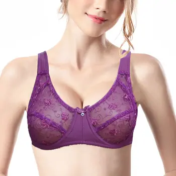 

Vogue Secret Bra Sexy Lingerie Transparent Women Brassiere Nylon Lace Big Bras Everyday Bralette 36 38 40 42 44 C D DD E F