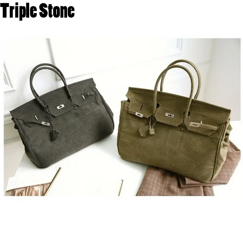 Lock Platinum Package Women Canvas Shoulder Bag Military Navy Green Large Capacity Teenage Handbags Men Travel luggage Hand Bag Lock Platinum Package Women Canvas Shoulder Bag Military Navy Green Large Capacity Teenage Handbags Men Travel luggage Hand Bag