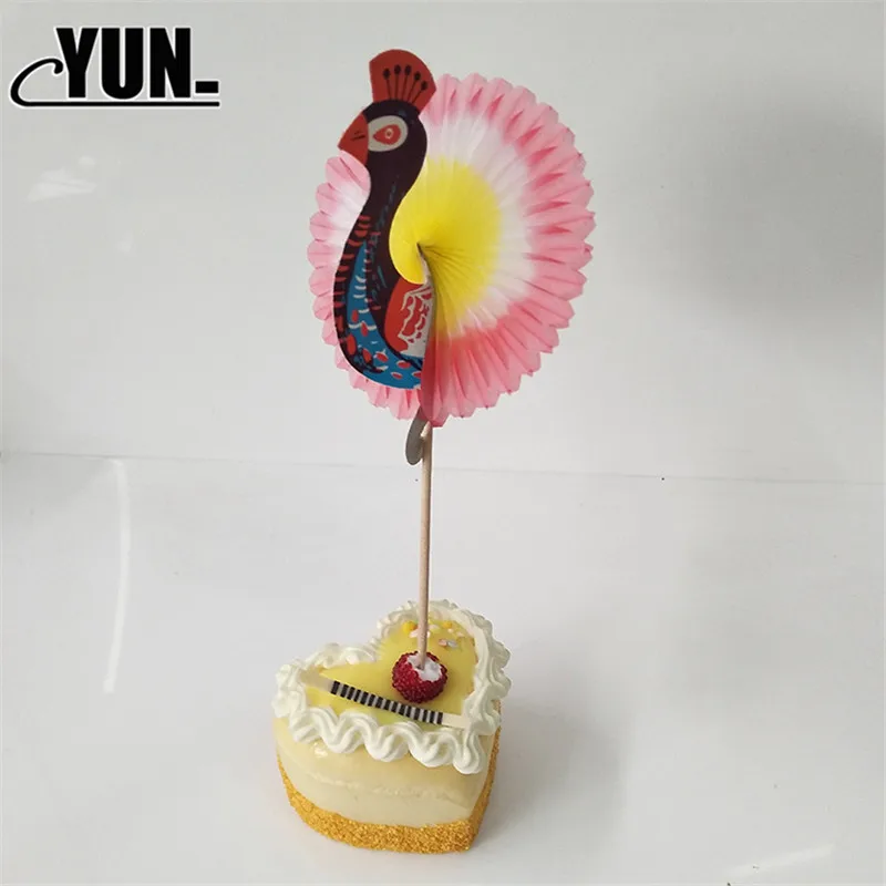 Peacock sign Party Stereo Pineapple Flamingo Fruit Toothpick Flower Sign Wedding Decoration Party Decoration Birthday Decor 7D (16)