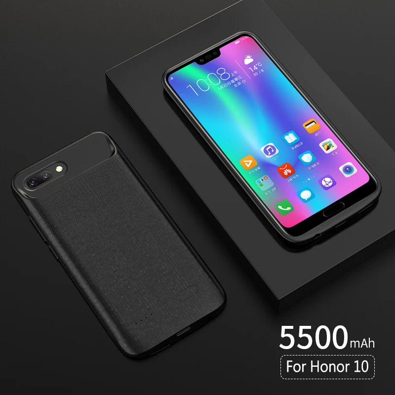 2018New чехол для батареи HUAWEI Honor 10 внешний аккумулятор зарядное устройство TPU рамка