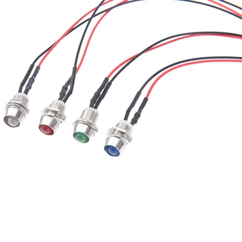 

10PCS DC Indicator Light Bulb Red White Yellow Blue Green Color 12V Indicator Light LED Signal Light LED Emergency Signals