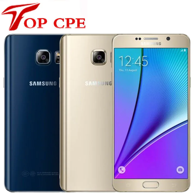 Оригинальный разблокированный смартфон Samsung Galaxy Note 5 N920A N920P 4G LTE мобильный телефон